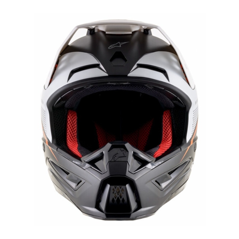 Alpinestars S-M5 Rayon motokrossz bukósisak fekete-fehér-fluo narancssárga matt