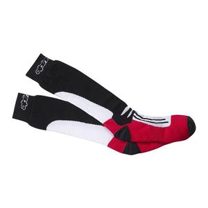 Alpinestars Racing Road CoolMax® térd alatti zokni fekete-fehér-piros