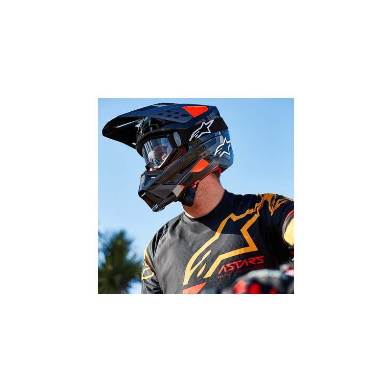 Alpinestars S-M5 Rover motokrossz sisak antracit-fluo piros-szürke terepmintás