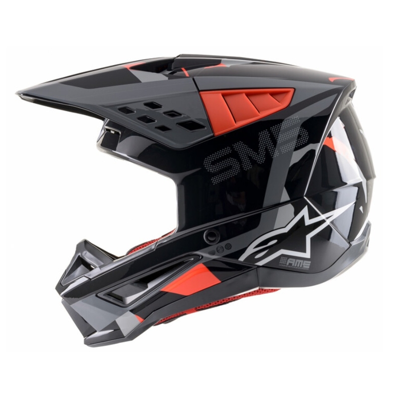 Alpinestars S-M5 Rover motokrossz sisak antracit-fluo piros-szürke terepmintás