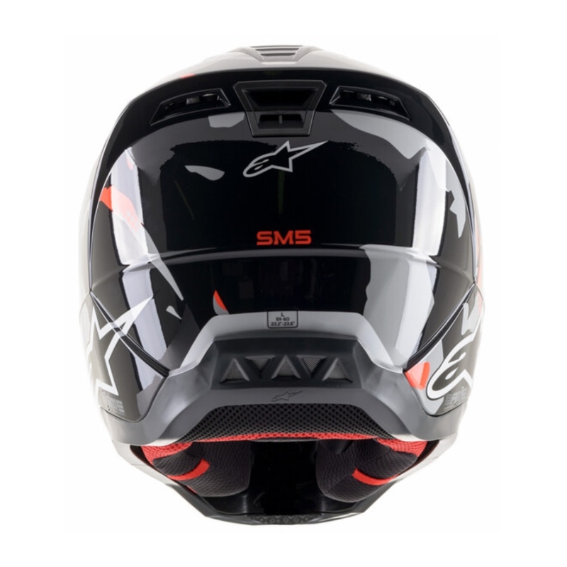 Alpinestars S-M5 Rover motokrossz sisak antracit-fluo piros-szürke terepmintás