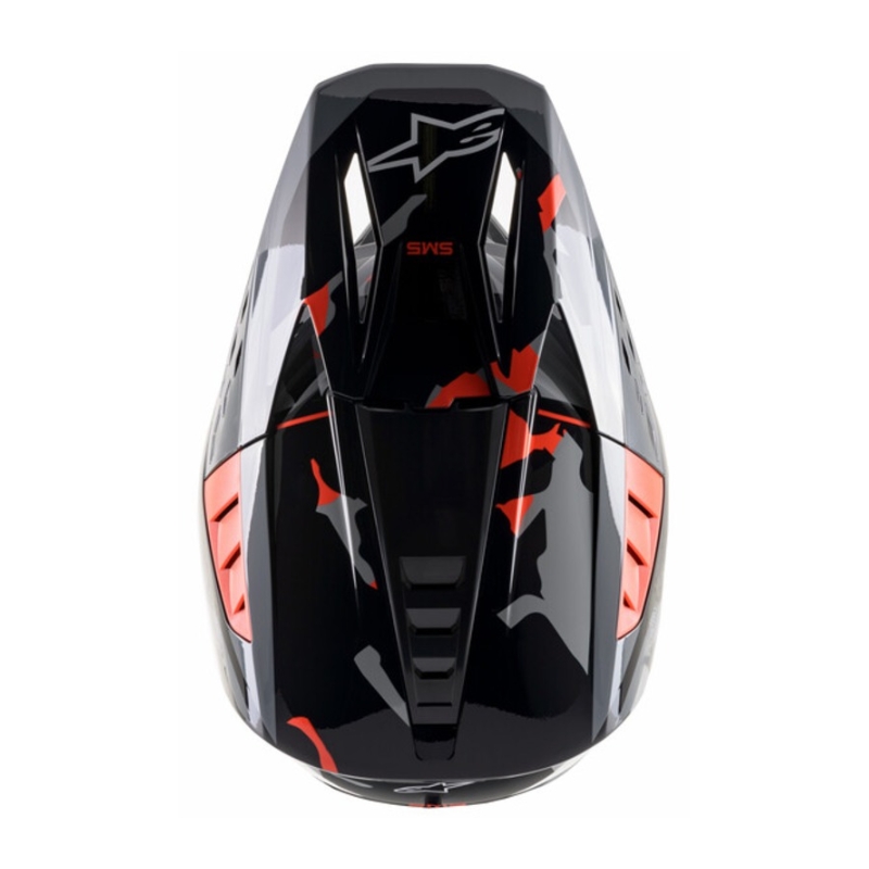 Alpinestars S-M5 Rover motokrossz sisak antracit-fluo piros-szürke terepmintás