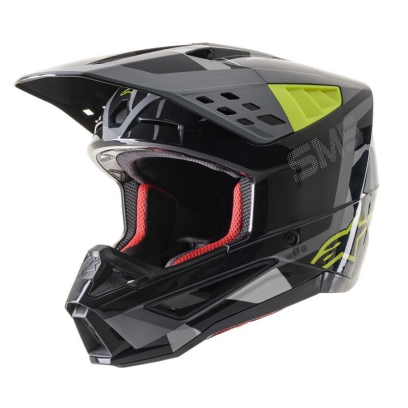 Alpinestars S-M5 Rover motokrossz sisak antracit-fluo sárga-szürke terepmintás