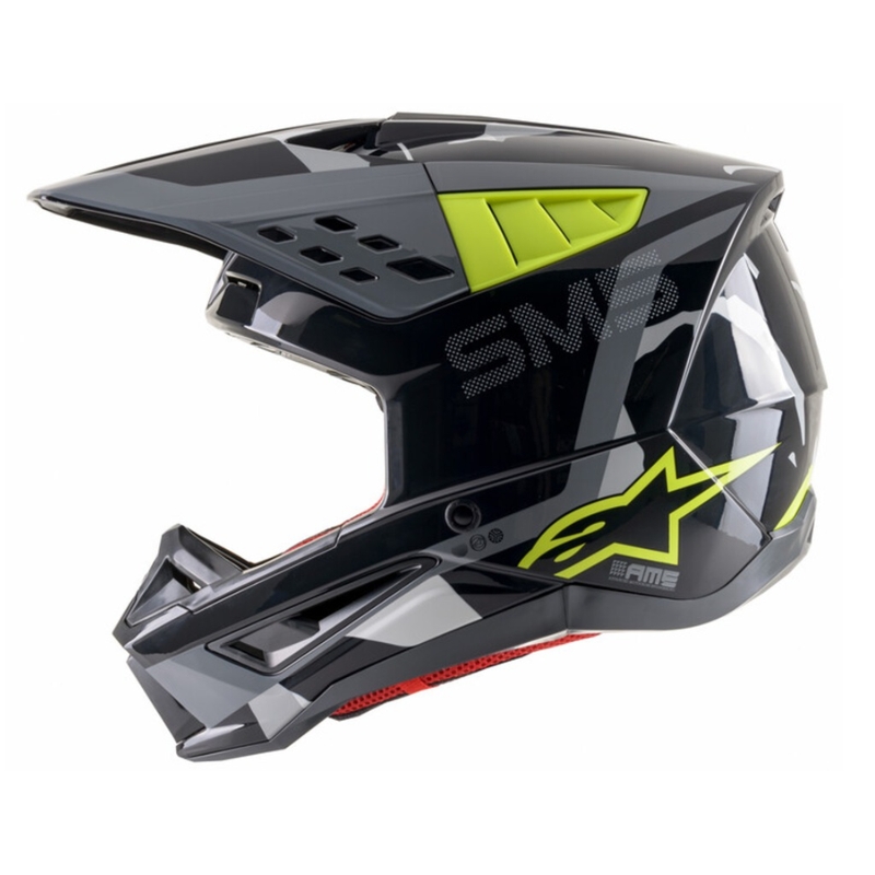 Alpinestars S-M5 Rover motokrossz sisak antracit-fluo sárga-szürke terepmintás