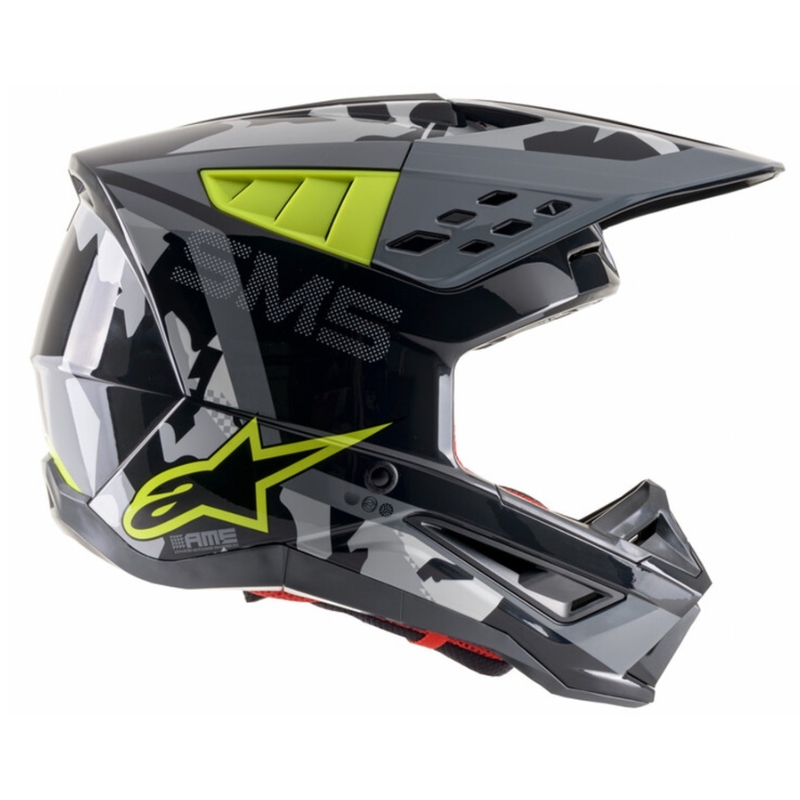 Alpinestars S-M5 Rover motokrossz sisak antracit-fluo sárga-szürke terepmintás