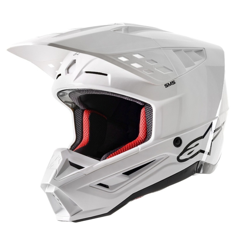 Alpinestars S-M5 Solid motocrossz bukósisak  fényes fehér