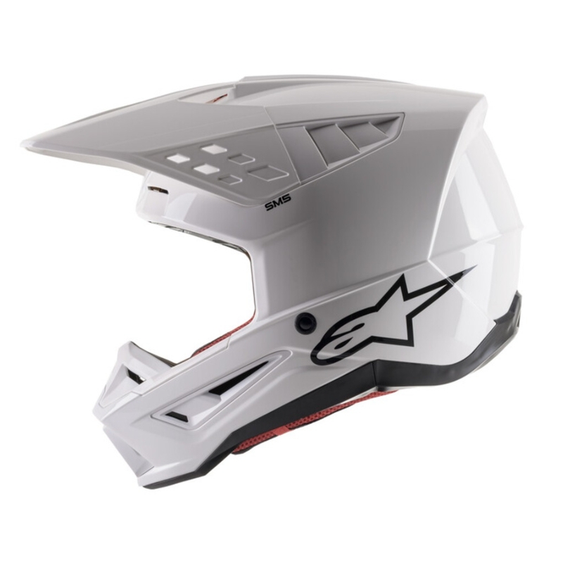 Alpinestars S-M5 Solid motocrossz bukósisak  fényes fehér
