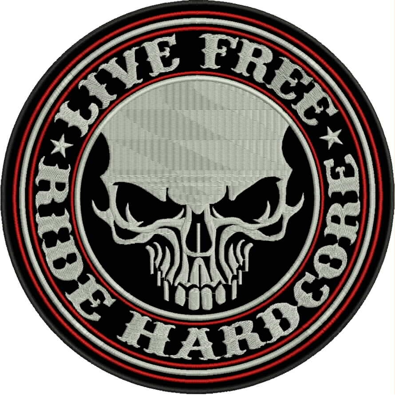Live free-Ride hardcore folt piros részletekkel