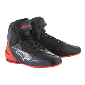 Alpinestars Faster-3 motoros csizma fekete-szürke-fluo piros