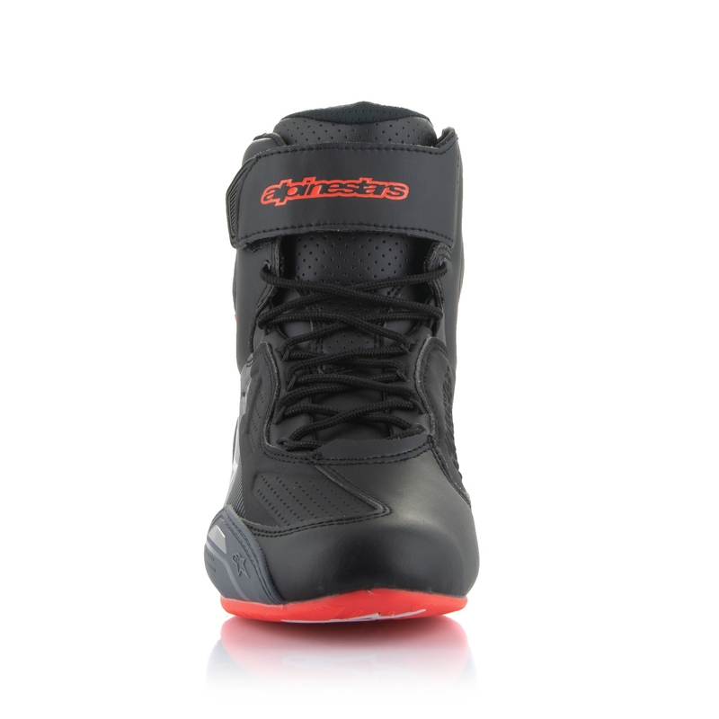 Alpinestars Faster-3 motoros csizma fekete-szürke-fluo piros