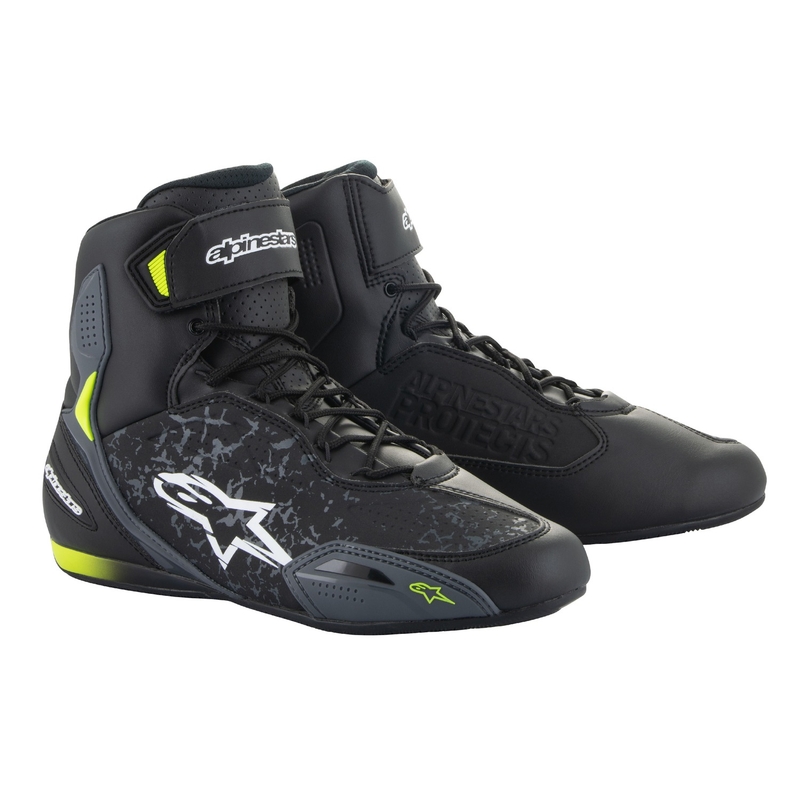 Alpinestars Faster-3 motoros csizma fekete-fluo sárga