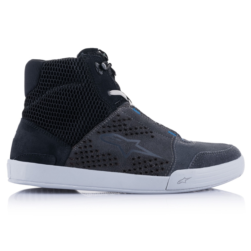 Alpinestars Chrome Air motorkerékpár csizma fekete-szürke-kék