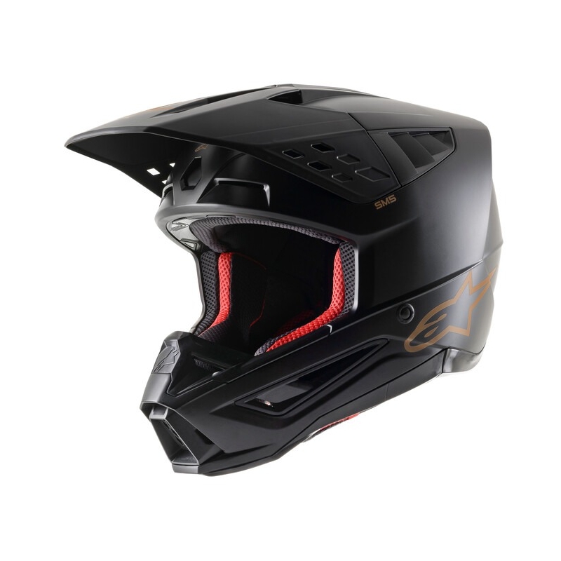 Alpinestars S-M5 Solid motokrossz bukósisak fekete-barna matt