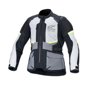 Alpinestars Andes Air Drystar 2024 motoros kabát világosszürke-sötétszürke-fekete-fluo sárga