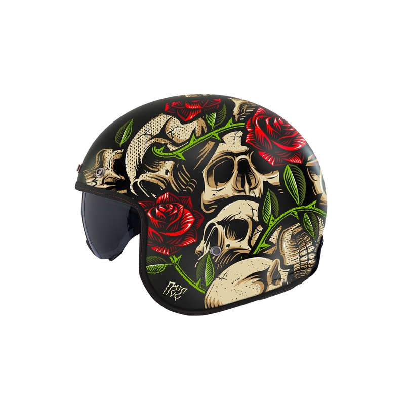 Nyitott motoros sisak MT Le Mans 2 SV Breakout B2 fényes