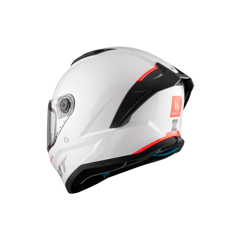 MT Stinger 2 Solid zárt motoros bukósisak fényes fehér