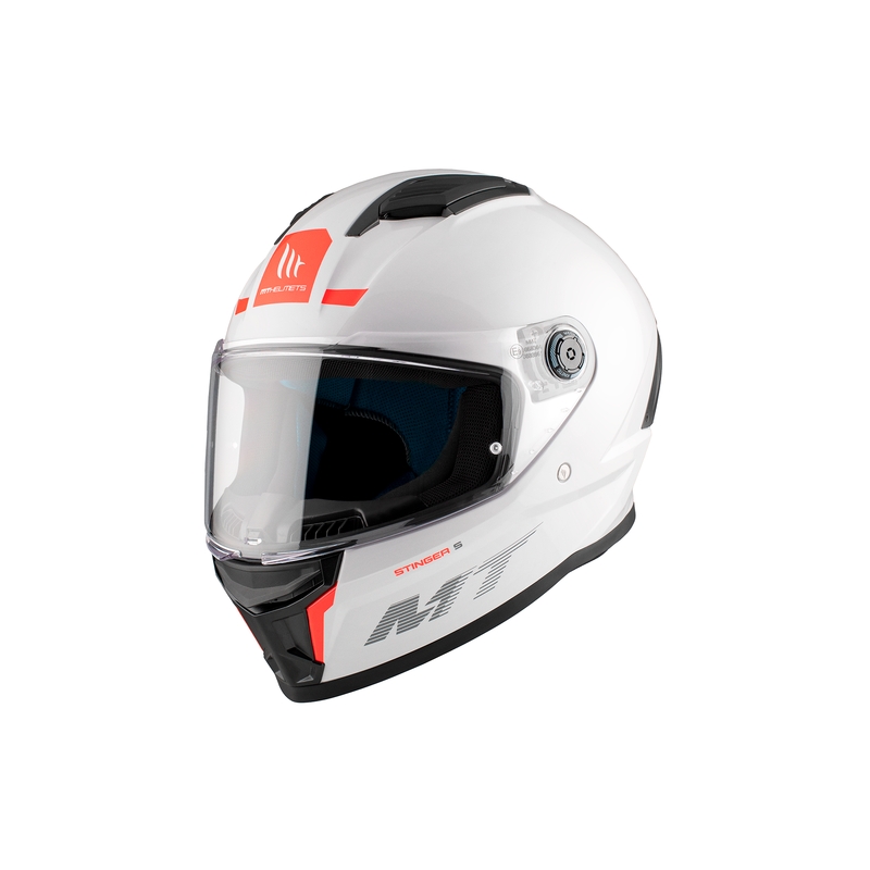 MT Stinger 2 Solid zárt motoros bukósisak fényes fehér