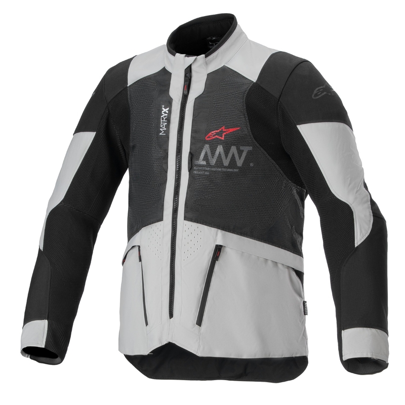 Alpinestars Amt 7 Air motoros kabát világos szürke-fekete