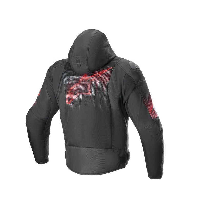 Alpinestars Zaca Air Venom Waterproof motoros kabát fekete-fluo piros