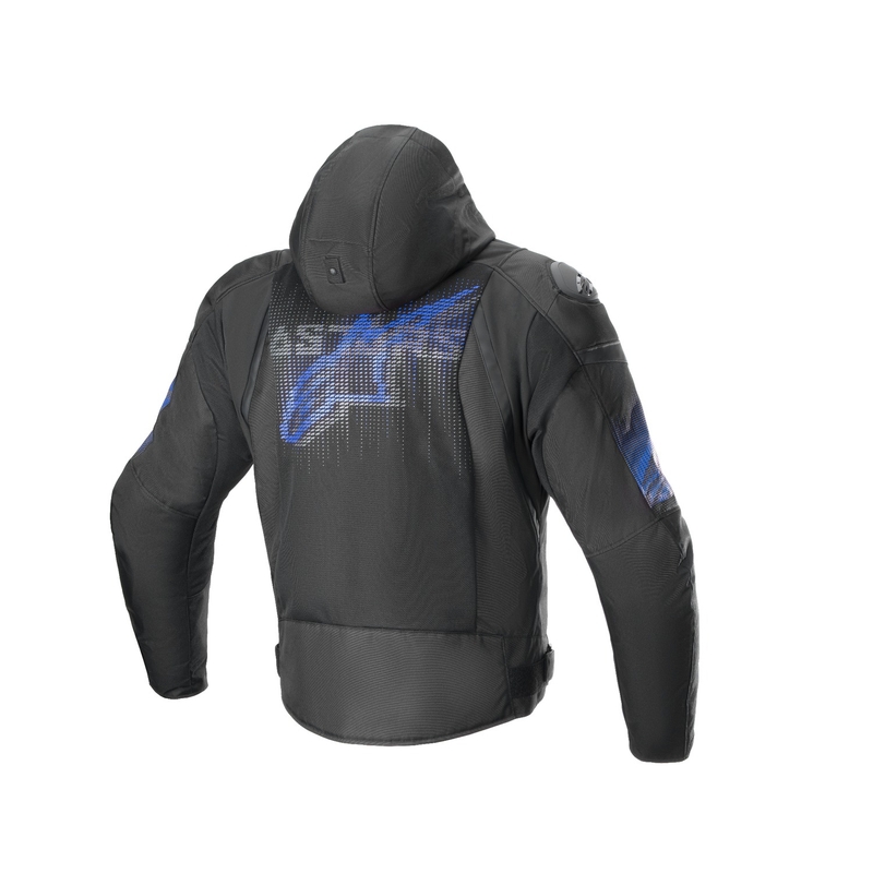 Alpinestars Zaca Air Venom Waterproof motoros kabát fekete-fluo kék