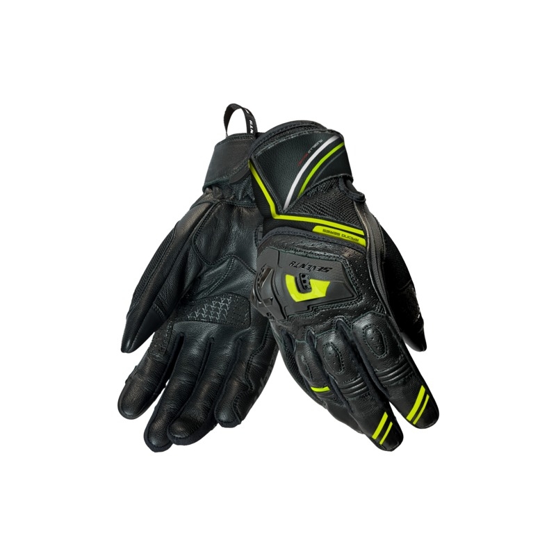 Seventy Degrees SD-N30 Mugello motoros kesztyű fekete-fluo sárga
