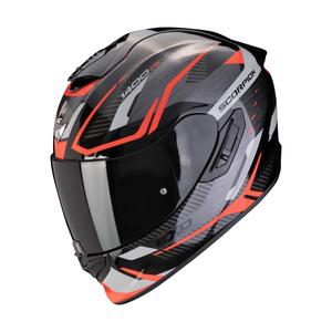 Scorpion EXO-1400 EVO II AIR ACCORD zárt bukósisak szürke-piros - II. minőség
