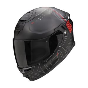 Scorpion EXO-GT SP AIR TECHLANE zárt motoros bukósisak fekete-szürke-piros