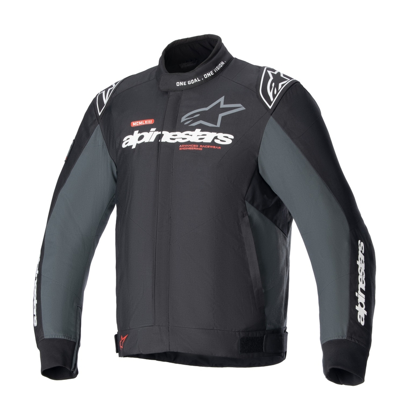 Alpinestars Monza Sport motoros kabát fekete-szürke-piros-fehér