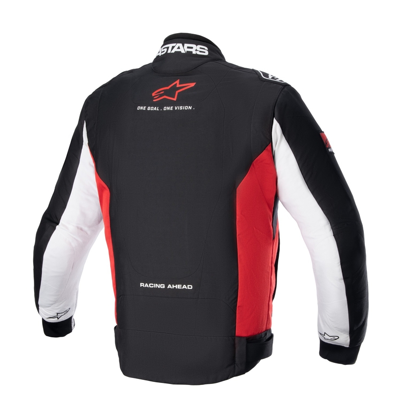 Alpinestars Monza Sport motoros kabát fekete-piros-fehér