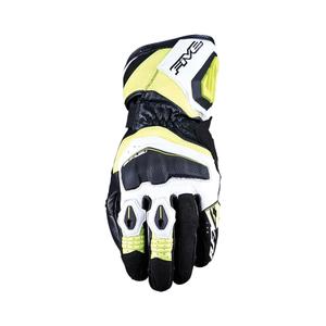 FIVE RFX4 EVO motoros kesztyű fehér-fluo sárga