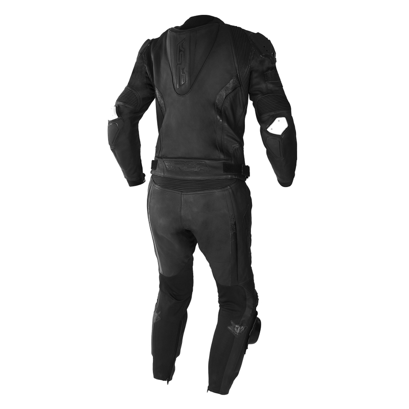 RSA Imola 2 kétrészes motoros bőrkombi fekete - II. minőség