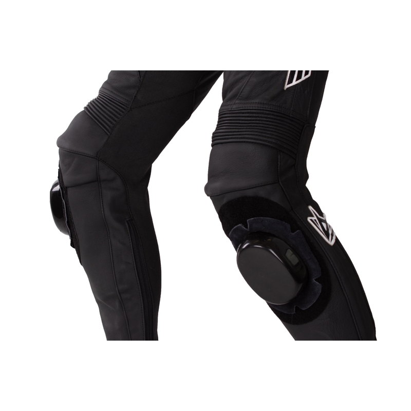 RSA GPX 2 kétrészes motoros bőrkombi fekete-fehér - II. minőség