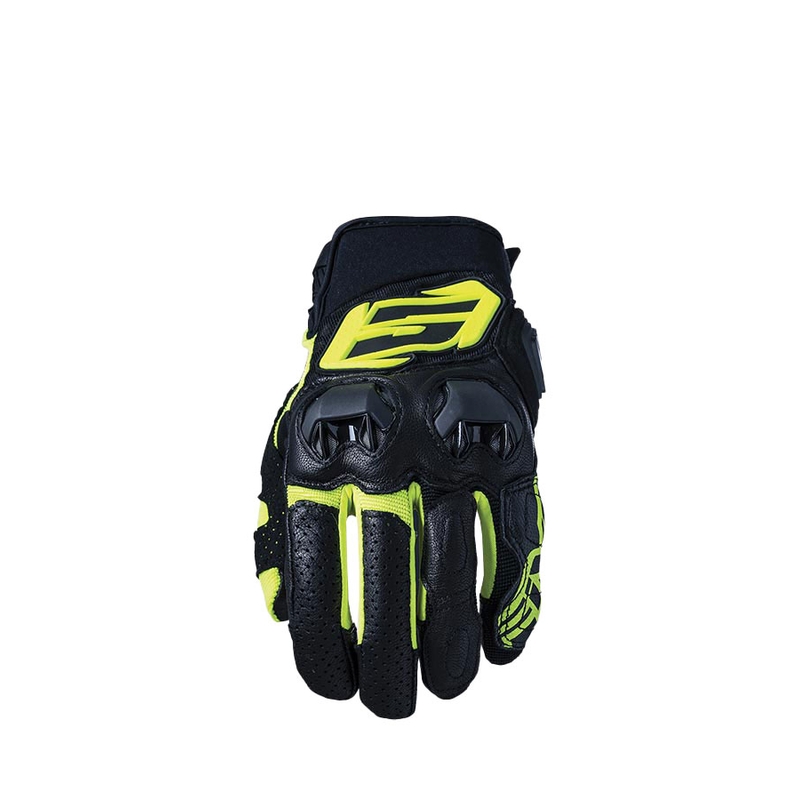 FIVE SF3 motorkerékpár kesztyű fekete-fluo sárga