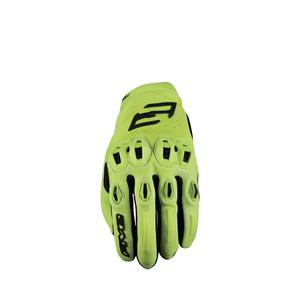 FIVE Stunt Evo2 motorkerékpár kesztyű fluo sárga