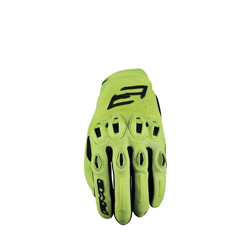 FIVE Stunt Evo2 motorkerékpár kesztyű fluo sárga