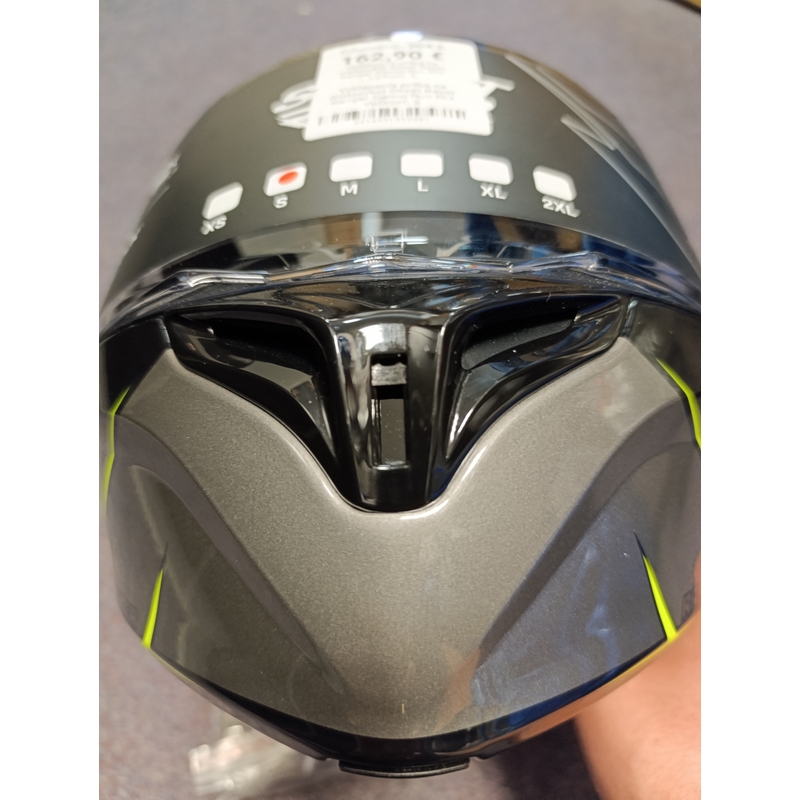 Street Racer Ranger felnyitható bukósisak fekete-fluo sárga - II. minőség