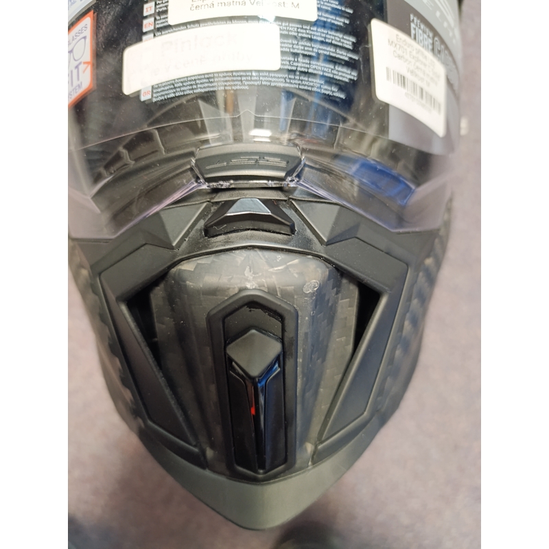 LS2 MX701 Explorer C Solid Carbon enduro bukósisak fekete matt - II.minőség