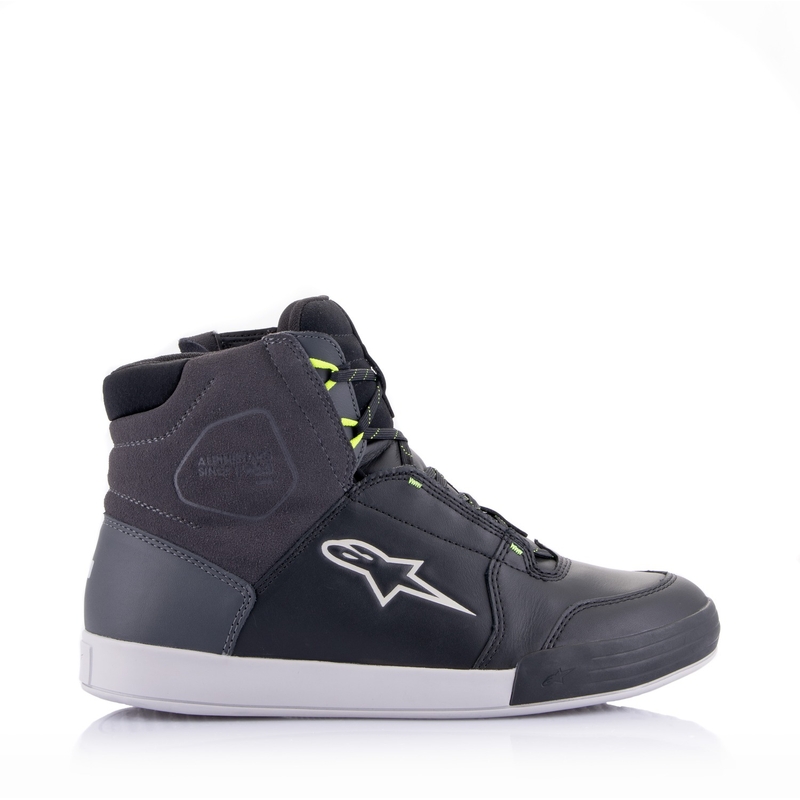 Alpinestars Chrome Drystar motoros cipő fekete-szürke-fluo sárga