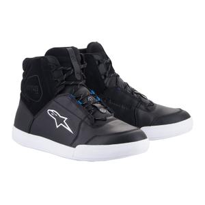 Alpinestars Chrome Drystar motoros cipő fekete-fehér-kék