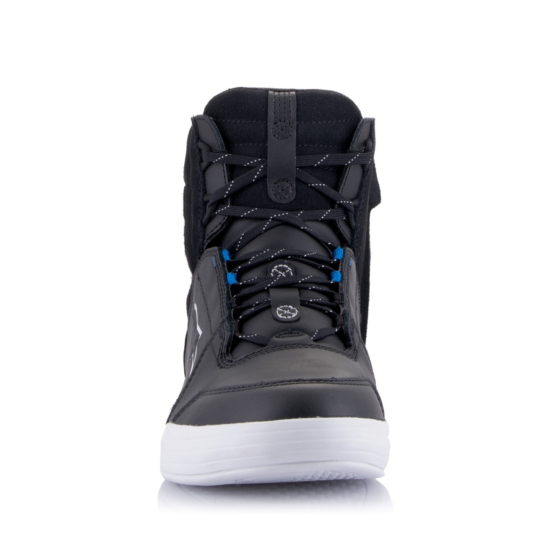 Alpinestars Chrome Drystar motoros cipő fekete-fehér-kék