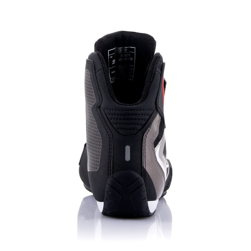 Alpinestars Sektor Waterproof motoros cipő fekete-fehér-szürke