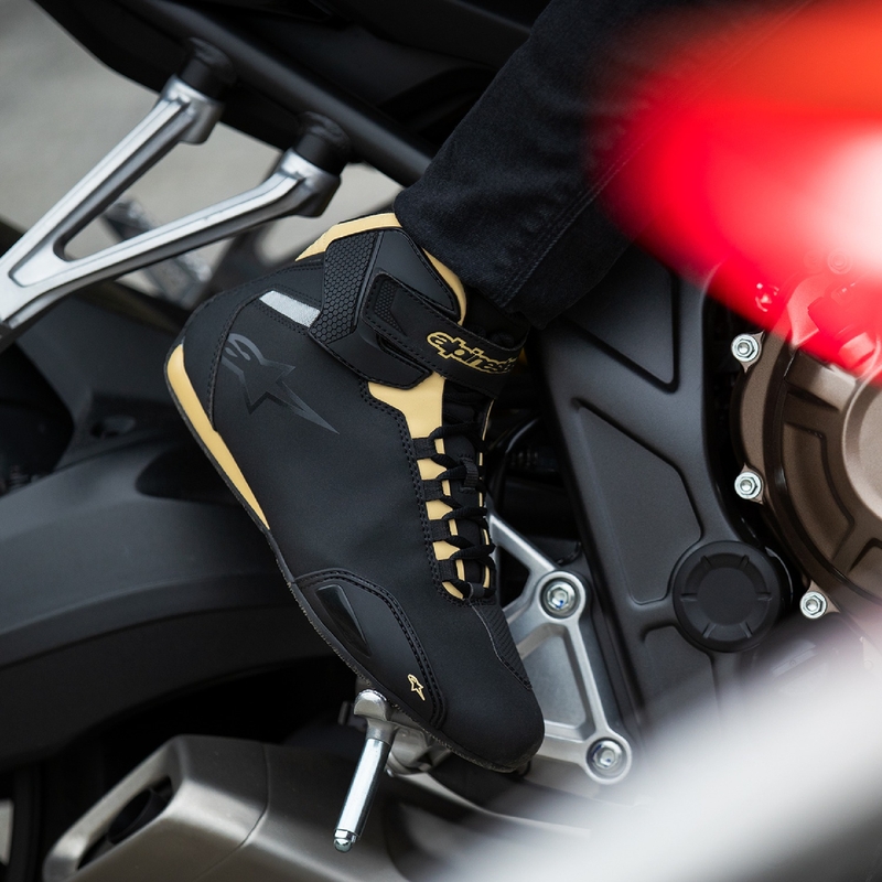 Alpinestars Stella Sektor női motoros cipő fekete-champagne