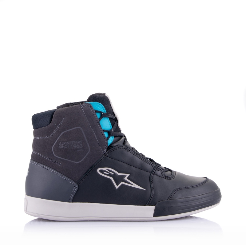 Alpinestars Stella Chrome Drystar női motoros cipő fekete-szürke-kék