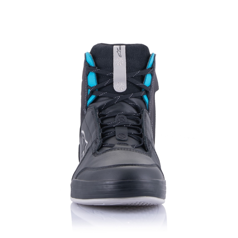 Alpinestars Stella Chrome Drystar női motoros cipő fekete-szürke-kék