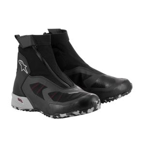 Alpinestars CR-8 Gore-Tex motorkerékpár csizma fekete-szürke-piros