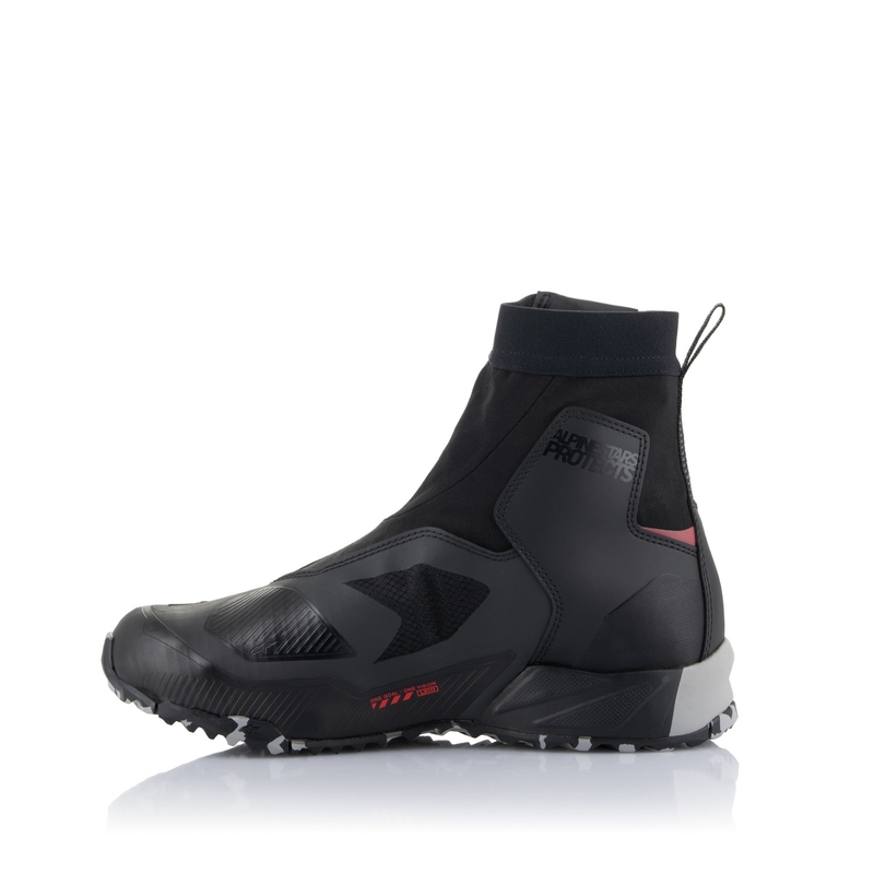 Alpinestars CR-8 Gore-Tex motorkerékpár csizma fekete-szürke-piros