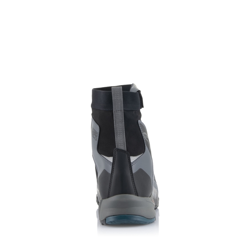 Alpinestars CR-8 Gore-Tex motorkerékpár csizma fekete-szürke-kék