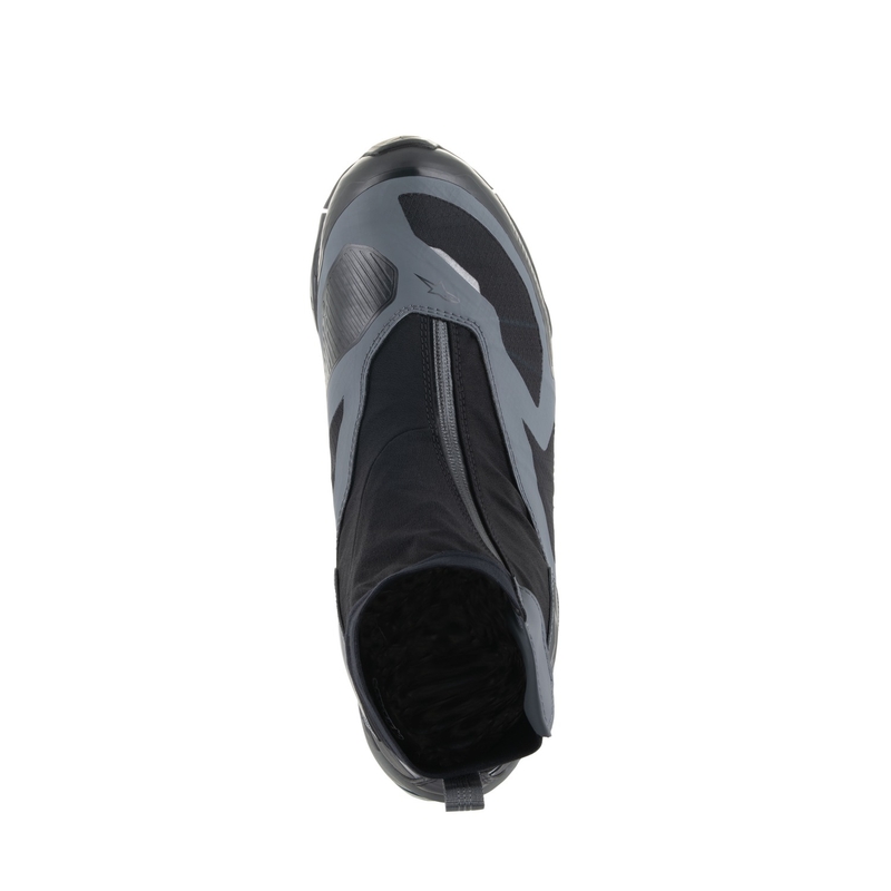 Alpinestars CR-8 Gore-Tex motorkerékpár csizma fekete-szürke-kék