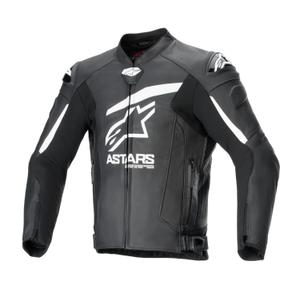 Alpinestars GP plus R 4 Airflow bőr motorkerékpár kabát fekete-fehér