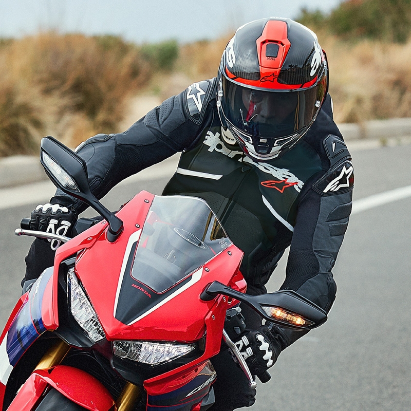 Alpinestars Atem 5 bőr motoros kabát fekete-fehér